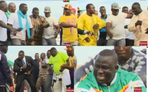 Vidéo : Le "bàkk" des lutteurs devant le Président Macky Sall