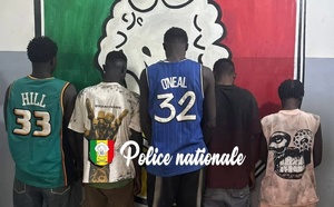 Kaolack: Cinq individus arrêtés pour vol avec usage de la violence et séquestration