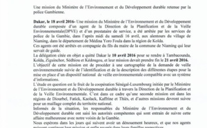 Les agents du ministère de l'Environnement arrêtés en Gambie ont été libérés (Officiel)