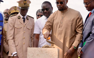 Photos / Commune de Passy : Le Premier ministre Ousmane SONKO a procédé à la pose de la première pierre du lycée moderne