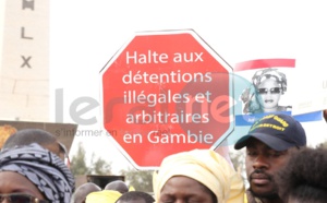 Manifestation à Dakar contre le régime de  Yaya Jammeh (images)