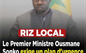 Pour la souveraineté alimentaire : Le Premier ministre exige un plan d'urgence pour le déstockage du riz produit dans le Nord