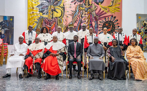 Photos : Le Président de la République, Bassirou Diomaye Faye à la cérémonie officielle de rentrée solennelle des Cours et Tribunaux, ce matin