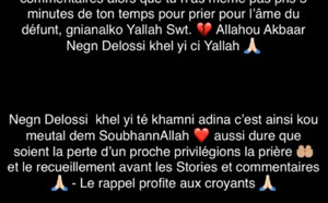 Décès de Halima Gadji : L’actrice Adja pour un gros coup de gueule,"yakamti nguen nite dé baguen..."