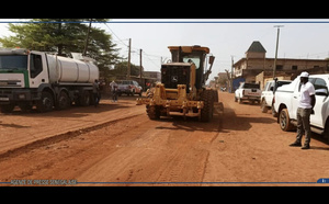 Kédougou : Une entreprise minière lance les travaux d'aménagement du tronçon reliant à la brigade régionale des sapeurs-pompiers 