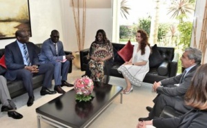 La Princesse Lalla du Maroc reçoit Mariéme Faye Sall