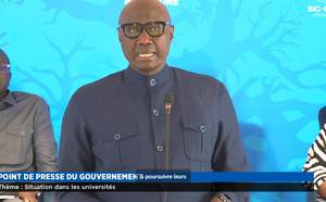 Point de presse du gouvernement sur la situation dans les Universités