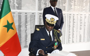Le Vice-Amiral d’escadre Oumar Wade, officiellement installé dans ses fonctions de Chef d’état-major général des Armées (CEMGA)