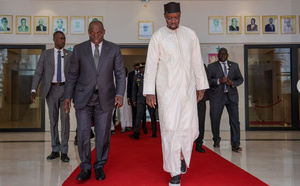 Photos : le Vice-Président de la République de Côte d’Ivoire, M. Tiémoko Meyliet KONÉ a rendu une visite de courtoisie au Premier ministre Ousmane SONKO