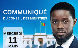 Le communiqué du Conseil des Ministres du mercredi 11 mars 2026
