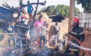Saraya : un incendie ravage 17 cases et fait deux blessés graves à Sékhoto