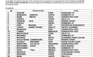 CAN U17 2026 : Lamine Sané dévoile sa première liste de préparation avec 26 joueurs convoqués