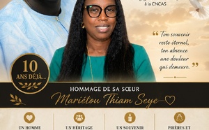 Dix ans déjà : hommage à El Hadj Mame Maguette Kankou Thiam ( Mariètou Thiam Seye )
