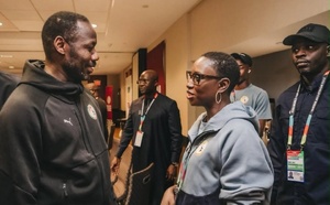 Coupe du Monde 2026 : Djirèye Clotilde Coly rend visite aux Lions du Sénégal dans le New Jersey