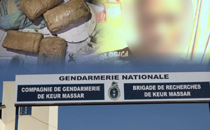 Keur Massar : la Brigade de Recherches interpelle un présumé trafiquant avec près de 800 grammes de drogue