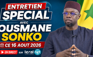 Suivez en Direct sur Leral - Entretien spécial avec M. Ousmane SONKO, Président de l’Assemblée nationale du Sénégal