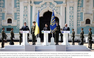 Les dirigeants européens arrivent à Kiev pour une réunion de la Coalition des volontaires