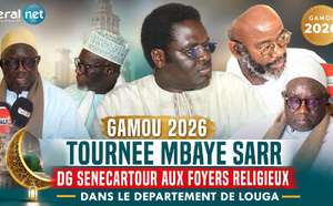 TOURNEE MBAYE SARR DG SENE CARTOUR AU FOYER RELIGIEUX DANS LE DEPARTEMENT DE LOUGA
