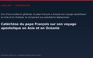 Catéchèse du pape François sur son voyage apostolique en Asie et en Océanie
