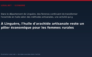 À Linguère, l'huile d'arachide artisanale reste un pilier économique pour les femmes rurales