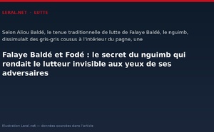Falaye Baldé et Fodé : le secret du nguimb qui rendait le lutteur invisible aux yeux de ses adversaires