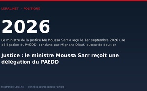 Justice : le ministre Moussa Sarr reçoit une délégation du PAEDD