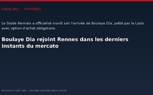 Boulaye Dia rejoint Rennes dans les derniers instants du mercato