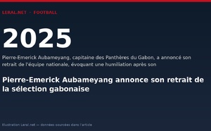 Pierre-Emerick Aubameyang annonce son retrait de la sélection gabonaise