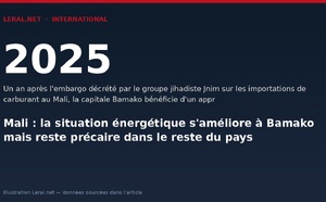 Mali : la situation énergétique s'améliore à Bamako mais reste précaire dans le reste du pays