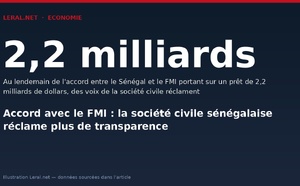 Accord avec le FMI : la société civile sénégalaise réclame plus de transparence