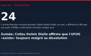 Guinée: Cellou Dalein Diallo affirme que l'UFDG «existe» toujours malgré sa dissolution