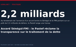 Accord Sénégal-FMI : le Pastef réclame la transparence sur le traitement de la dette
