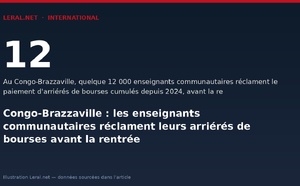 Congo-Brazzaville : les enseignants communautaires réclament leurs arriérés de bourses avant la rentrée