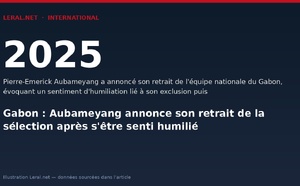 Gabon : Aubameyang annonce son retrait de la sélection après s'être senti humilié