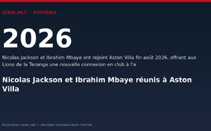 Nicolas Jackson et Ibrahim Mbaye réunis à Aston Villa