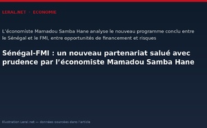 Sénégal-FMI : un nouveau partenariat salué avec prudence par l’économiste Mamadou Samba Hane