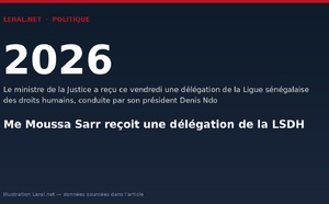 Me Moussa Sarr reçoit une délégation de la LSDH