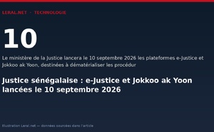 Justice sénégalaise : e-Justice et Jokkoo ak Yoon lancées le 10 septembre 2026