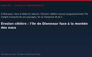 Érosion côtière : l'île de Dionewar face à la montée des eaux