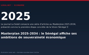 Masterplan 2025-2034 : le Sénégal affiche ses ambitions de souveraineté économique