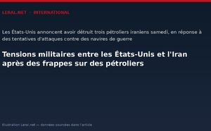Tensions militaires entre les États-Unis et l'Iran après des frappes sur des pétroliers
