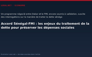 Accord Sénégal-FMI : les enjeux du traitement de la dette pour préserver les dépenses sociales