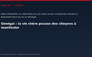 Sénégal : la vie chère pousse des citoyens à manifester