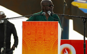 DISCOURS MAMADOU DIAGNA NDIAYE, Remise de la Flamme Olympique aux 100 Lingueres – Place du Souvenir Africain