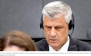 Kosovo: l'ex-président Hashim Thaçi condamné à 25 ans de prison pour crimes de guerre par la justice internationale