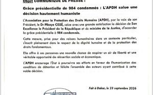 Grâce à 984 condamnés : l’APDH encourage l’État à poursuivre ses efforts humanitaires