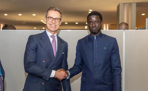 Bassirou Diomaye Faye s'entretient avec le président finlandais Alexander Stubb à New York