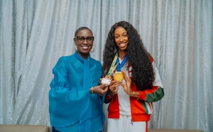 Saly Sarr reçue par la ministre des Sports après son sacre historique