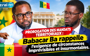 Prorogation des mandats territoriaux: Babacar Ba rappelle l’exigence de circonstances imprévisibles et insurmontables.