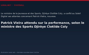 Patrick Vieira attendu sur la performance, selon le ministre des Sports Djirèye Clotilde Coly